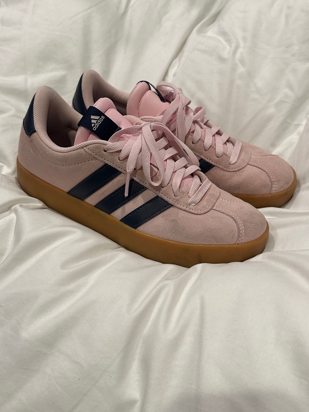adidas Pink & Navy low profile Sneakers size 8